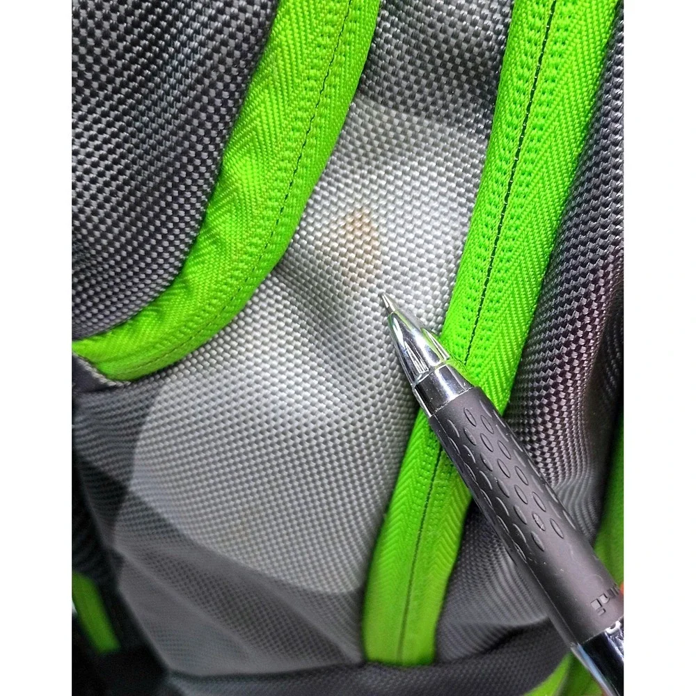 Ful Laptop Backpack Grey Lime Green Multi-Compartment Air‎ Flow Panel Travel Bag